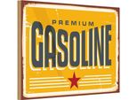 Vianmo Insegna In Legno 20X30 Cm Premum Gasoline Tankstelle Benzin
