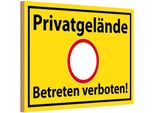 Vianmo Insegna In Legno 20X30 Cm PrivatgeläNde Betreten Verboten
