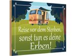Vianmo Insegna In Legno 20X30 Cm Reise Vor Dem Sterben Erben