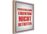 Vianmo Insegna In Legno 30X20 Cm PrivatgeläNde Eigentum Nicht