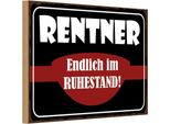 Vianmo Insegna In Legno 20X30 Cm Rentner Endlich Im Ruhestand