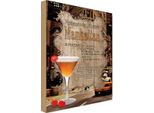 Vianmo Insegna In Legno 30X20 Cm Rezept Manhattan Zutaten Canadian