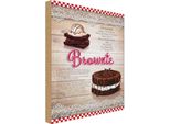 Vianmo Insegna In Legno 30X20 Cm Rezept Brownie Zutaten 250G Butter