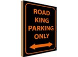 Vianmo Insegna In Legno 30X20 Cm Road King Parking Only