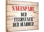 Vianmo Insegna In Legno 12X18 Cm SäGespäNe Feenstaub Der MäNner