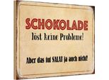 Vianmo Insegna In Legno 20X30 Cm Schokolade LöSt Keine Probleme