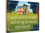 Vianmo Insegna In Legno 20X30 Cm Sag Mir Was Du Von Mir Denkst