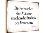 Vianmo Insegna In Legno 12X18 Cm SchwäChen MäNner StäRke Frauen