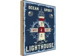 Vianmo Insegna In Legno 30X20 Cm Seefahrt Ocean Spirit Lighthouse