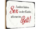 Vianmo Insegna In Legno 12X18 Cm Sex In Der KüChe Bett