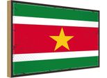 Vianmo Insegna In Legno 20X30 Cm Bandiera Surinames Flag Of Suriname