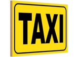 Vianmo Insegna In Legno 20X30 Cm Taxi