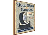 Vianmo Insegna In Legno 30X20 Cm Tire Shop Service 24/7 New Used