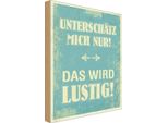 Vianmo Insegna In Legno 30X20 Cm UnterschäTz Mich Nur