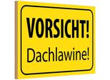 Vianmo Insegna In Legno 20X30 Cm Vorsicht Dachlawine Warnschild