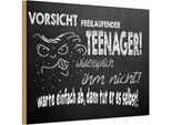 Vianmo Insegna In Legno 12X18 Cm Vorsicht Freilaufender Teenager