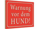 Vianmo Insegna In Legno 20X30 Cm Warnung Vor Dem Hund