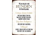 Vianmo Insegna In Legno 30X20 Cm Was Man Von Hunden Lernen Kann
