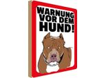 Vianmo Insegna In Legno 30X20 Cm Warnung Vor Dem Hund