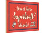 Vianmo Insegna In Legno 20X30 Cm Was Deine Superkraft Ich NäHe
