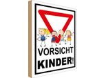 Vianmo Insegna In Legno 30X20 Cm Vorsicht Kinder
