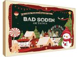 Vianmo Insegna In Legno 20X30 Cm Weihnachten Bad Soden