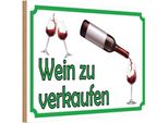 Vianmo Insegna In Legno 20X30 Cm Wein Zu Verkaufen Alkohol