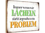 Vianmo Insegna In Legno 20X30 Cm Wenn Wir Lachen Stirbt Problem