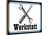 Vianmo Insegna In Legno 20X30 Cm Werkstatt Reparatur