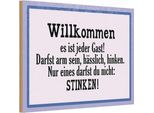 Vianmo Insegna In Legno 12X18 Cm Willkommen Es Ist Jeder Gast