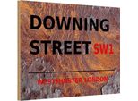 Vianmo Insegna In Legno 20X30 Cm Westminster Downing Street SW1