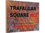 Vianmo Insegna In Legno 12X18 Cm Westminster Trafalgar Square WC2