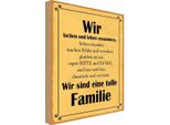 Vianmo Insegna In Legno 18X12 Cm Wir Sind Eine Tolle Familie