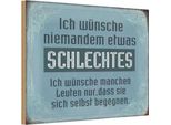 Vianmo Insegna In Legno 12X18 Cm WüNsche Niemanden Schlechtes