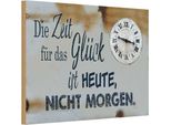 Vianmo Insegna In Legno 12X18 Cm Zeit FüR Das GlüCk Heute Nicht