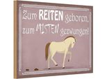Vianmo Insegna In Legno 12X18 Cm Zum Reiten Geboren Pferd