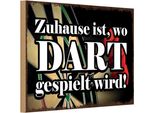 Vianmo Insegna In Legno 20X30 Cm Zuhause Wo Dart Gespielt Wird