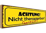 Vianmo Insegna In Legno 10X27 Cm Achtung Nicht Therapierbar