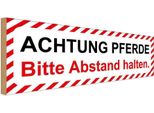 Vianmo Insegna In Legno 10X27 Cm Achtung Pferde Bitte Abstand