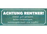 Vianmo Insegna In Legno 10X27 Cm Achtung Rentner Gut Gelaunt