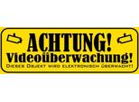 Vianmo Insegna In Legno 10X27 Cm Achtung VideoüBerwachung