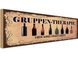 Vianmo Insegna In Legno 10X27 Cm Alkohol Gruppen Therapie Hier