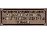 Vianmo Insegna In Legno 10X27 Cm Auf Meinem Grabstein Soll Stehen