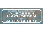 Vianmo Insegna In Legno 10X27 Cm Aufgeben Nachgebe Alles Geben