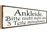 Vianmo Insegna In Legno 10X27 Cm Ankleide Bitte Nicht Mehr Als 3