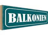 Vianmo Insegna In Legno 10X27 Cm Balkonien Lustig