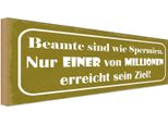Vianmo Insegna In Legno 10X27 Cm Beamte Sind Wie Spermien Nur