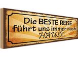 Vianmo Insegna In Legno 10X27 Cm Beste Reise FüHrt Uns Nach Hause