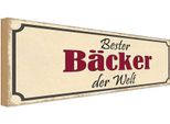 Vianmo Insegna In Legno 10X27 Cm Bester BäCker Der Welt Arbeit