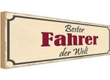 Vianmo Insegna In Legno 10X27 Cm Bester Fahrer Der Welt